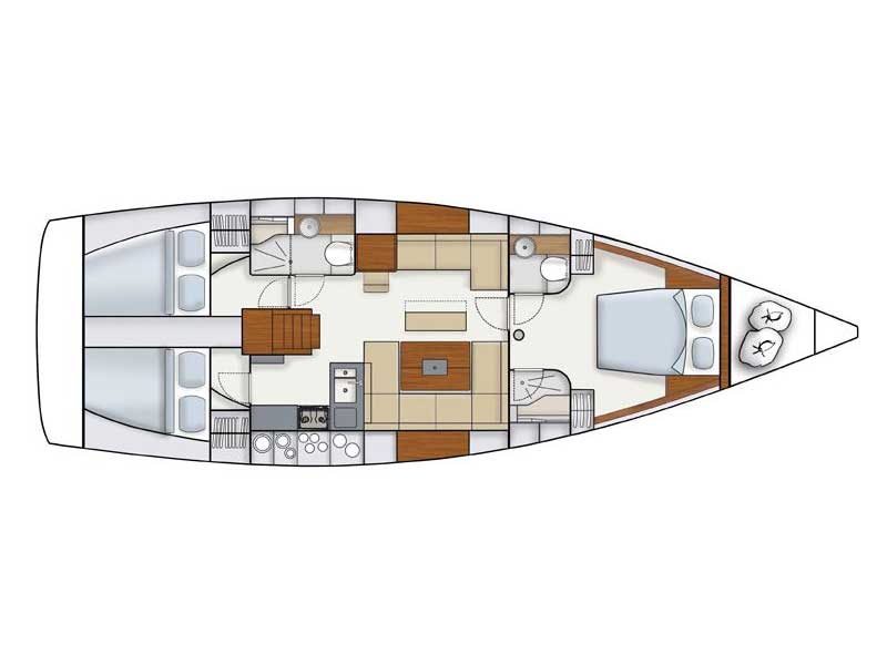 Hanse 445 Sketch
