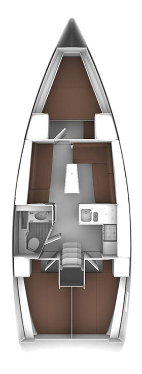 Bavaria Cruiser 37 (3 cab) Sketch