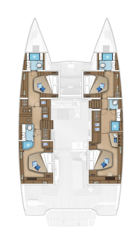 Lagoon 55 (4 cabins) „Lulu“ als Charteryacht