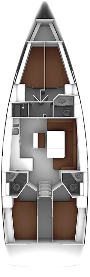 Bavaria Cruiser 46 (4 cab/3WC) Sketch