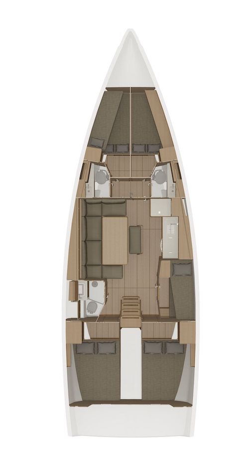 Dufour 460 Grand Large (5cab) Sketch