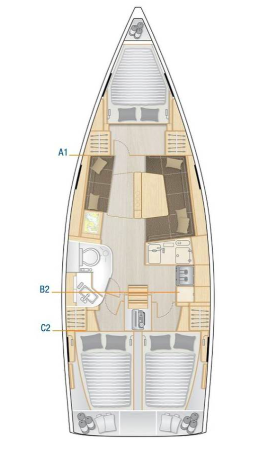 Hanse 388 Sketch