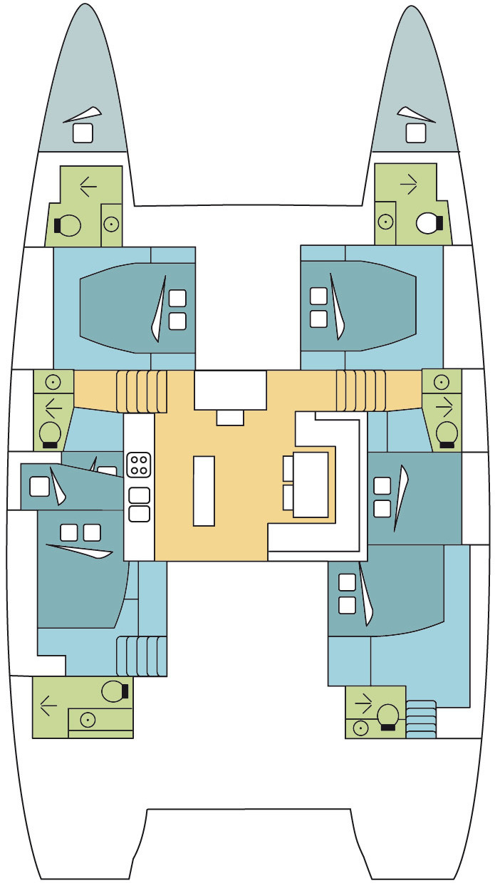 Lagoon 52 F (6+2cab/6wc) Sketch