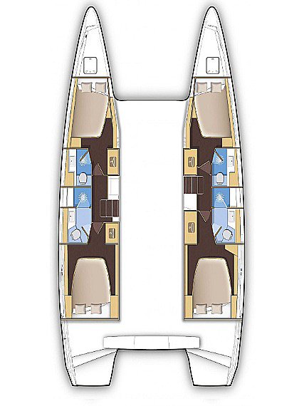 Lagoon 42 (4+2cab/4wc) Sketch