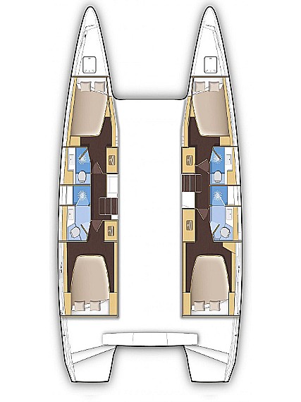 Lagoon 42 (4+2cab/4wc) Sketch
