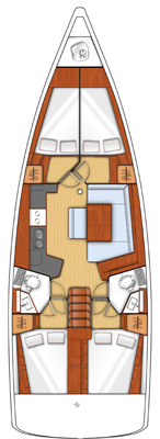 Oceanis 45 (4 cab) Sketch