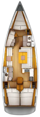 Sun Odyssey 439 (4 cab) Sketch