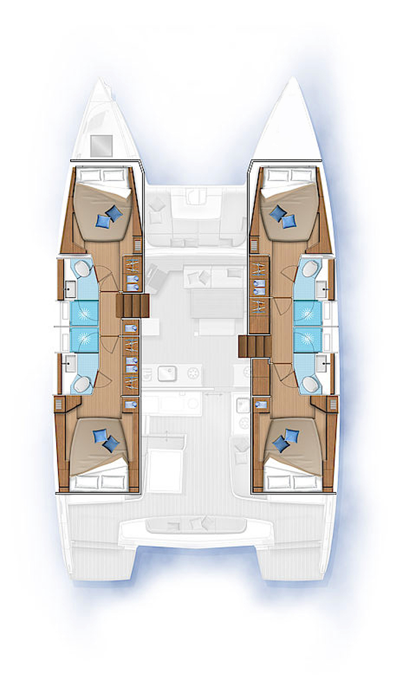 Lagoon 46 (4+1cab) Sketch