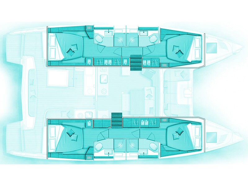 Lagoon 46 (4cab/4wc) Sketch