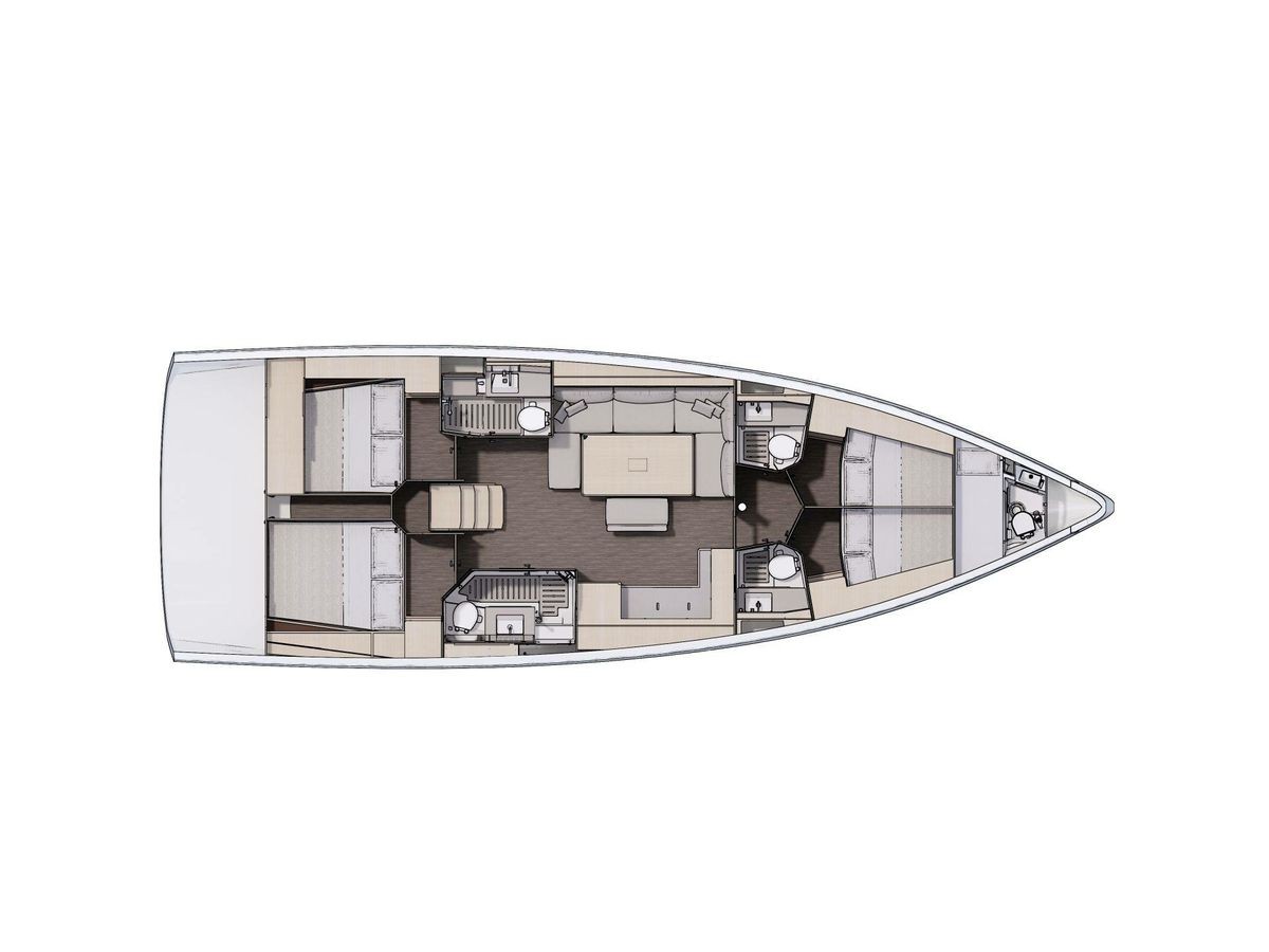 Dufour 470 (5cab/3wc) Sketch