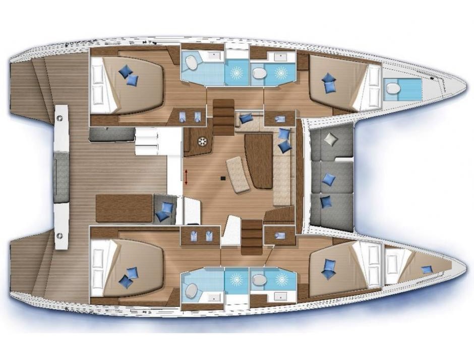 Lagoon 42 (4+2cab/4wc) Sketch