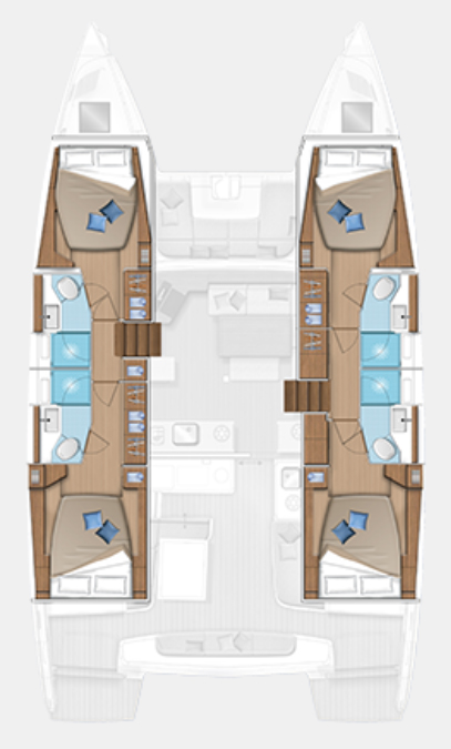 Lagoon 46 (4+2cab) Sketch