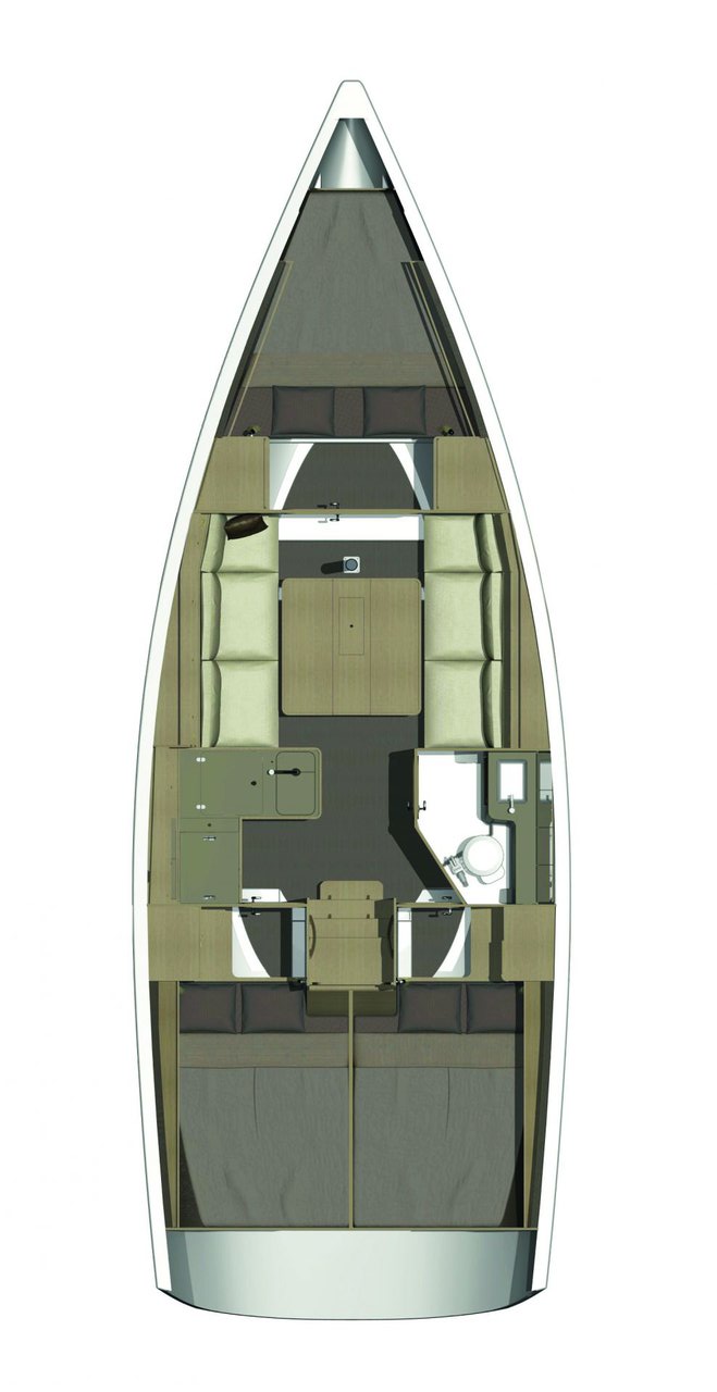 Dufour 350 Grand Large Sketch