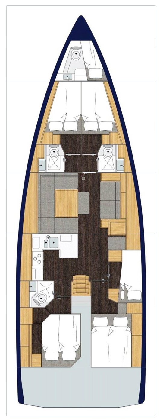 Bavaria C50 (5cab/3wc) Sketch