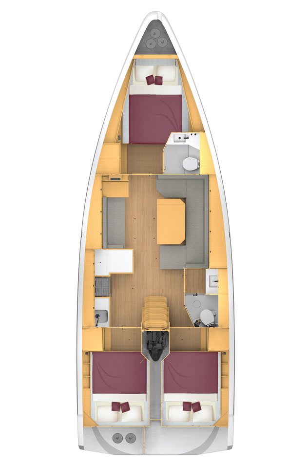 Bavaria C42 Sketch