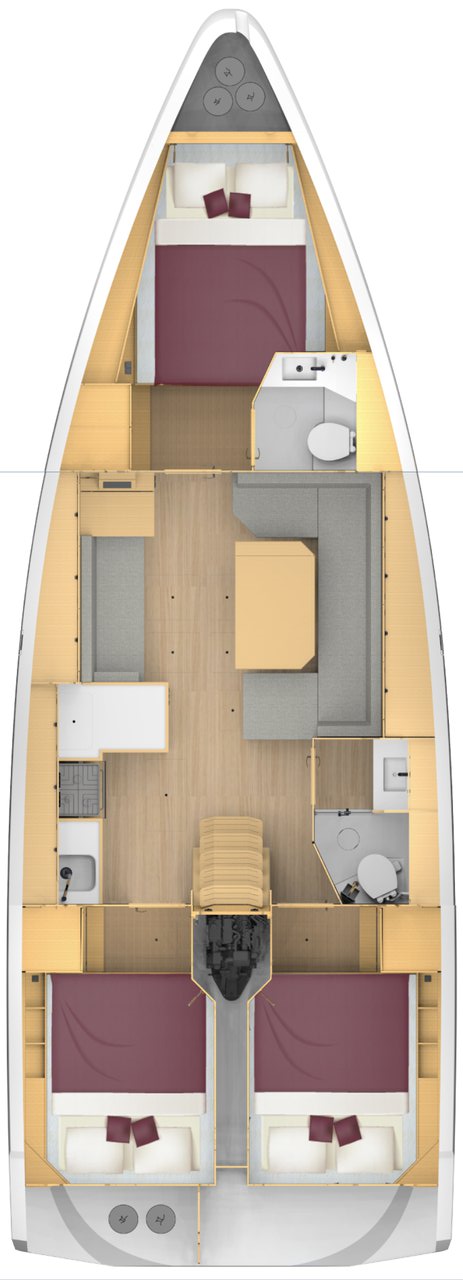 Bavaria C42 Sketch