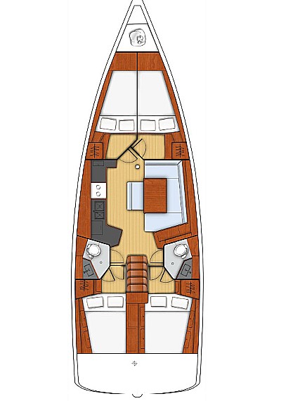 Oceanis 45 (4 cab) Sketch