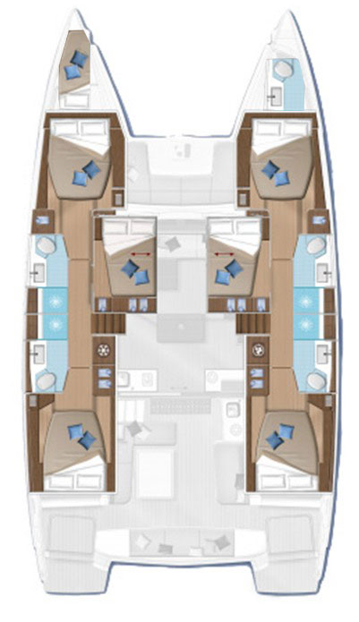 Lagoon 50 (4+2/5wc) Sketch
