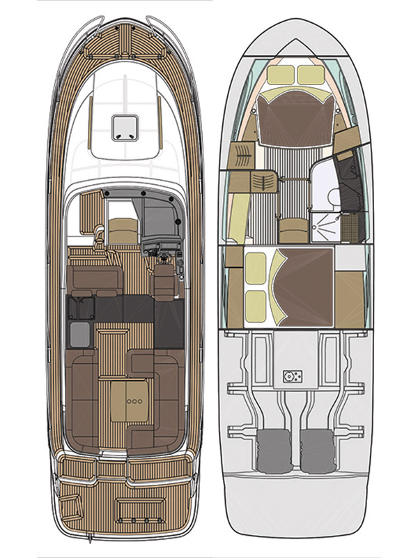 Marex 360 Cabriolet Cruiser Sketch
