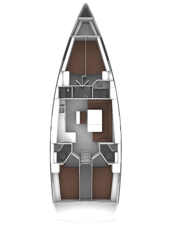 Bavaria Cruiser 46 (4 cab/3WC) Sketch