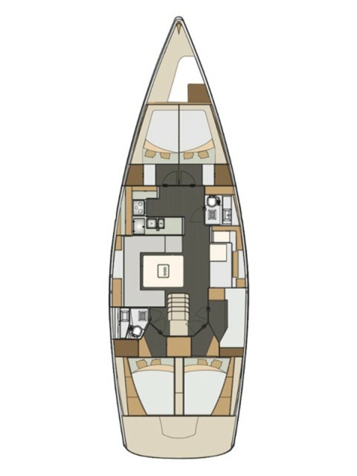 Elan 50 Impression (5+1cab/2WC) Sketch