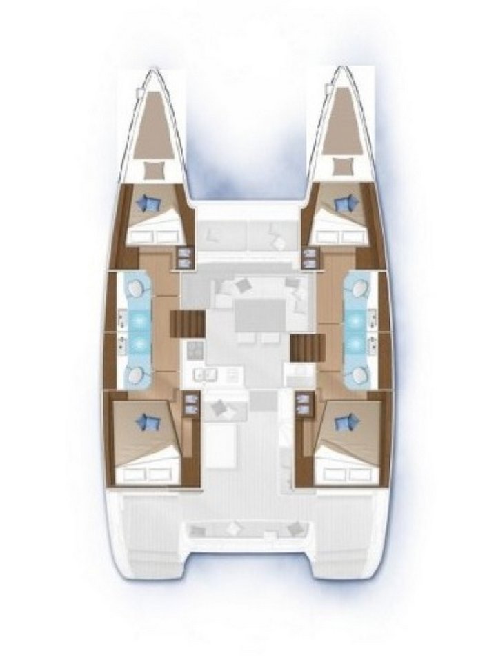 Lagoon 40 (4+2Cab/4wc) Sketch