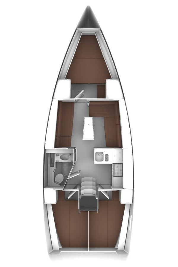 Bavaria Cruiser 37 (3 cab) Sketch