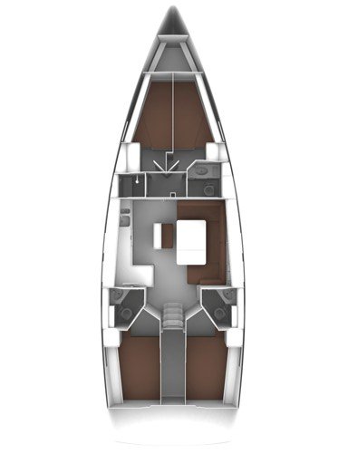 Bavaria Cruiser 46 (4 cab/3WC) Sketch