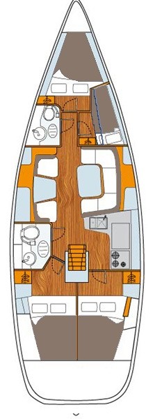 Sun Odyssey 43 DS Sketch