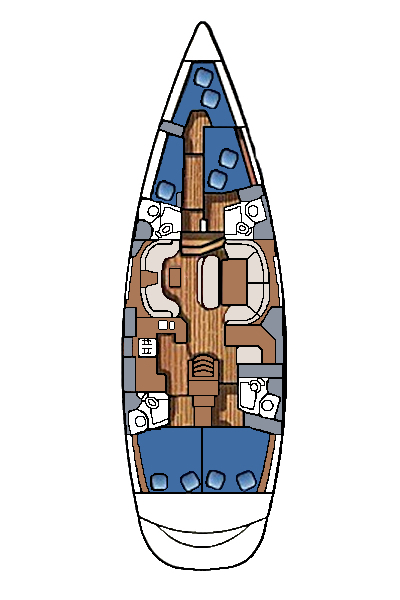 Sun Odyssey 54 DS (5cab/4wc) Sketch