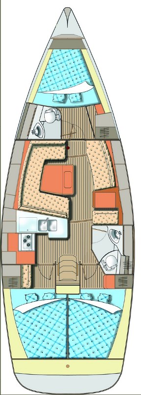 Elan 40 Impression (3Cab/2WC) Sketch