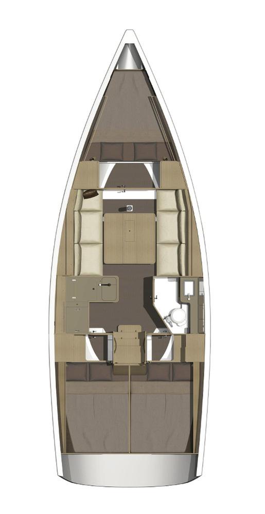 Dufour 350 Grand Large Sketch