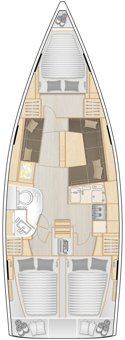 Hanse 388 Sketch
