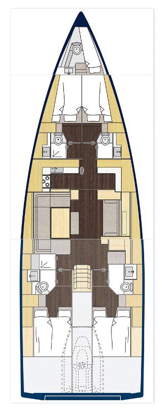 Bavaria C57 Style- 5 cab. Sketch