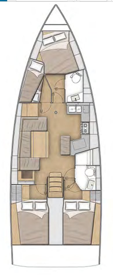 Oceanis 40.1 Sketch