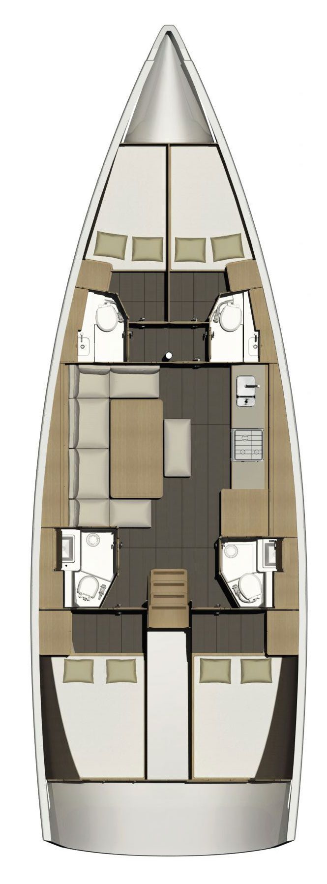 Dufour 460 Grand Large Sketch