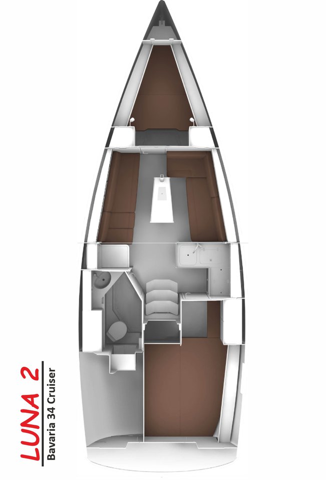Bavaria Cruiser 34 (2cab) Sketch