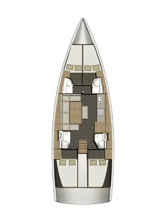 Dufour 460 Grand Large Sketch