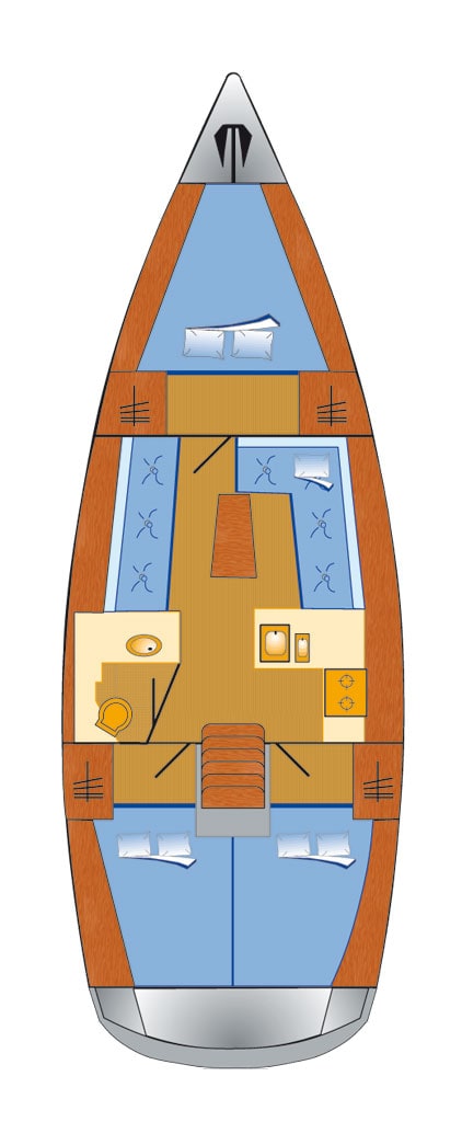 Bavaria Cruiser 37 (3 cab) Sketch