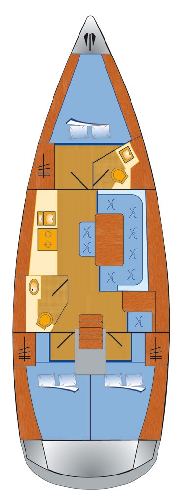 Bavaria Cruiser 41 (3 cab) Sketch