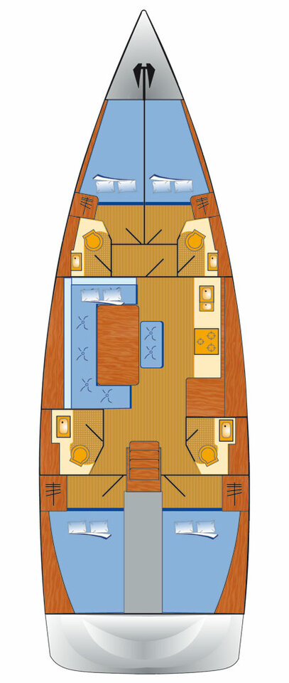 Dufour 460 Grand Large Sketch
