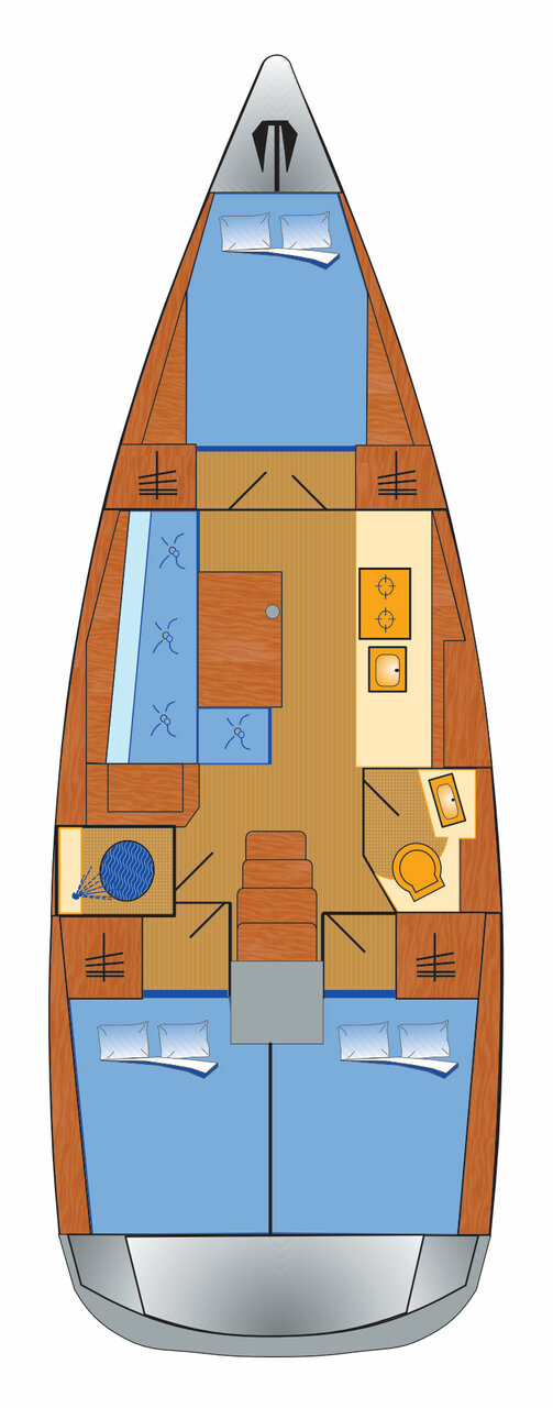 Oceanis 38.1 (3cab2wc) Sketch