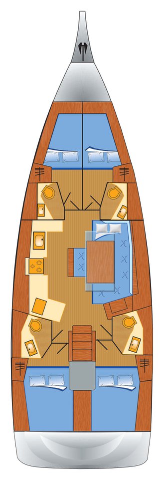 Oceanis 46.1 (4cab/4wc) Sketch