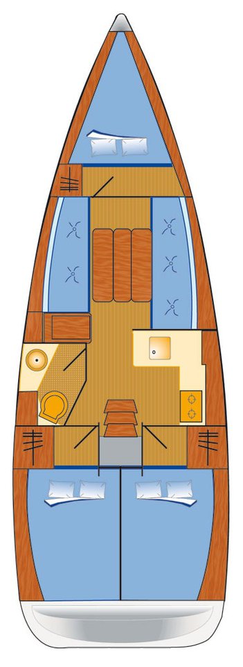 Sun Odyssey 349 (3cab) Sketch