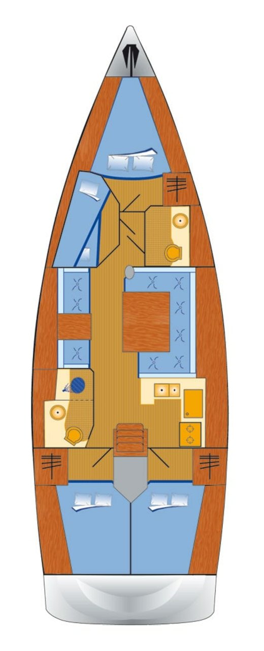 Sun Odyssey 439 (4 cab) Sketch