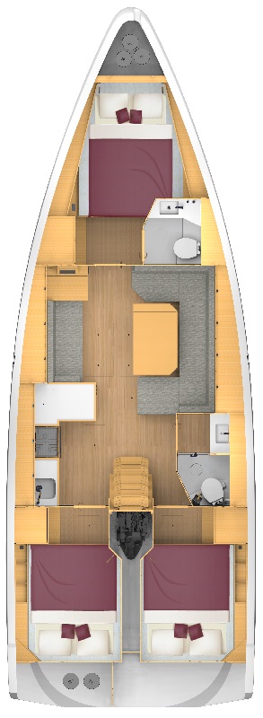 Bavaria C42 Sketch