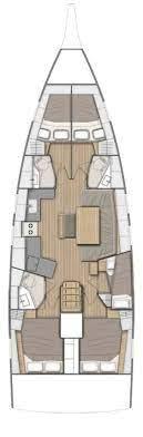 Oceanis 46.1 (5cab/3wc) Sketch