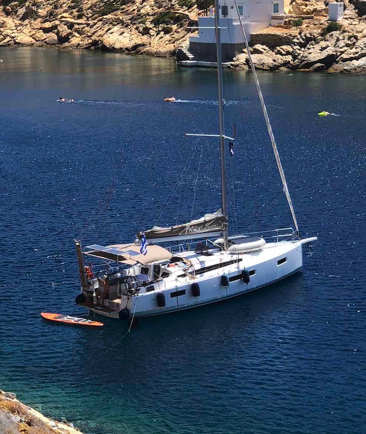 Sun Odyssey 410 (3cab) „Aquaholic“ als Charteryacht