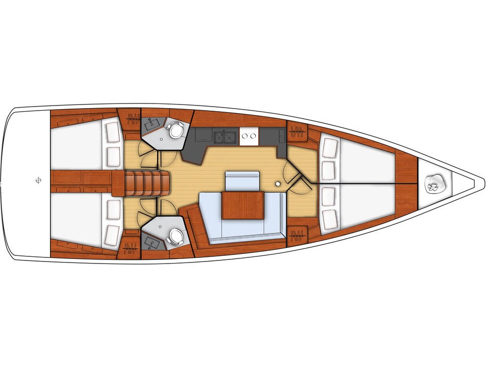 Oceanis 45 (4 cab) Sketch