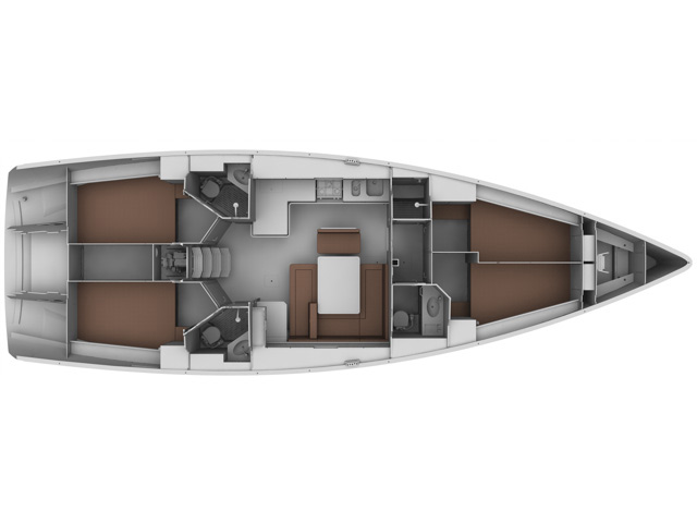 Bavaria Cruiser 45 (4 cab) Sketch